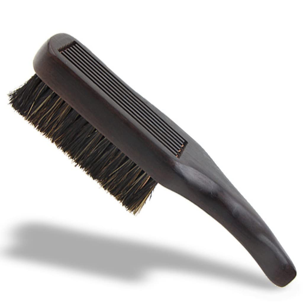 Grzebień Broda szczotka Rozdrobniona szczotka do włosów męska hebanowa szczotka do cięcia włosów brody golenia Bristles Bristles Gospodarstwa domowego Grzebień Grzebień do Włosów (Color : A)