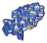 Ibiza España Tourist Souvenirs - Imanes 3D para nevera o nevera