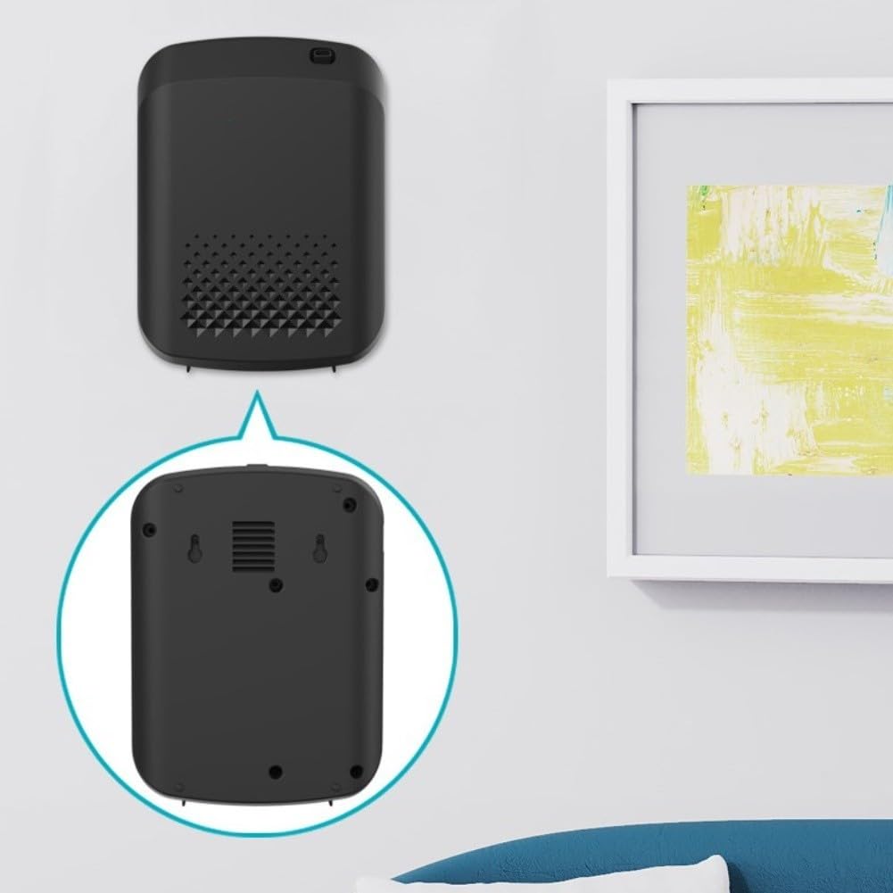 Difusor inteligente de aromaterapia con control BT, 5 modos y circulación de 360°, máquina de aceites esenciales de 400 ml para oficina en casa hasta 1000 m³, color negro