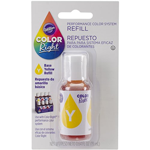 Wilton Color Right Food Color System Refill, .7oz, Yellow