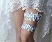 Wedding Garter Set - Dusty Blue Something Blue Bridal Lace, Handmade Keepsake & Toss