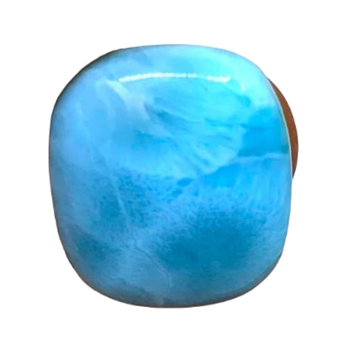 Larimar naturel rectangulaire pour fabrication de pendentif et création de brique DIY - 6