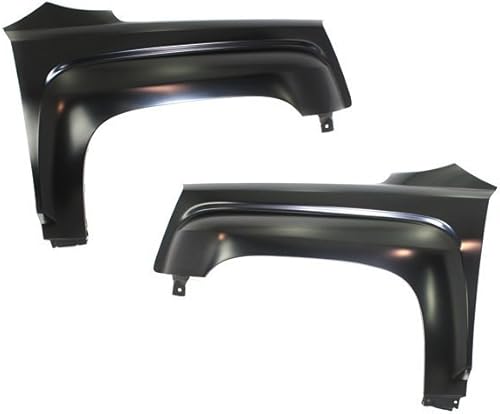 Evan Fischer Juego de guardabarros compatible con guardabarros GMC Terrain 2010-2017, delantero, lado del conductor y del pasajero, para modelos con