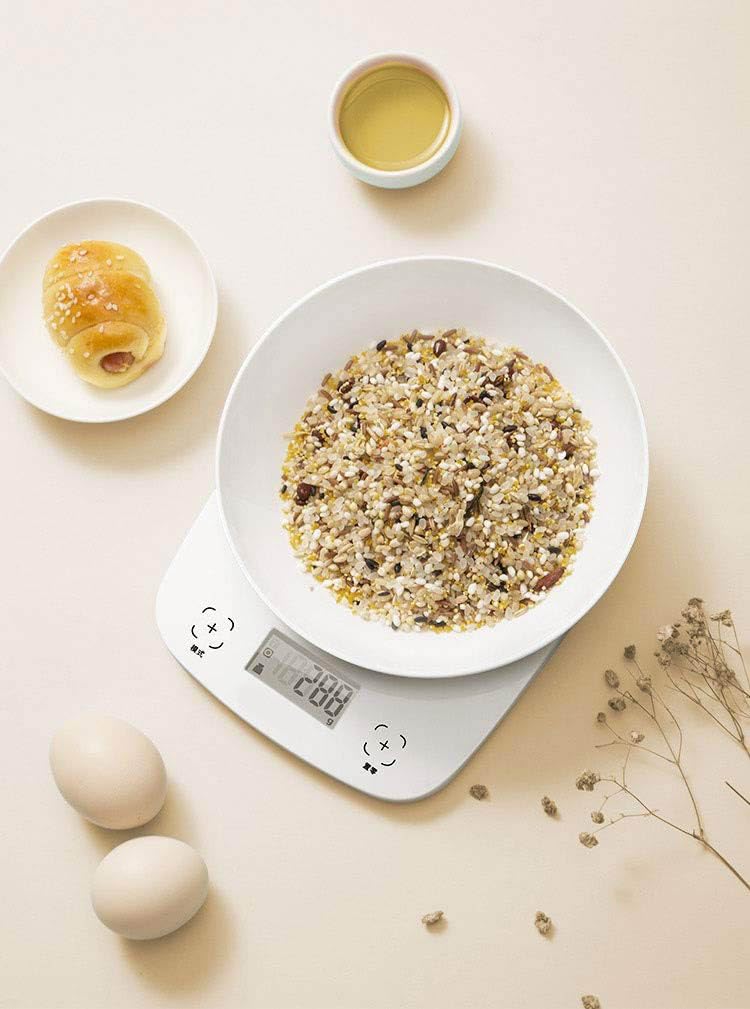 Báscula de Cocina Digital Báscula de precisión para repostería doméstica Báscula electrónica Comercial para Pesar Alimentos con Cero Tara y retroiluminación,