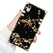 Square Case Compatible iPhone XR Gold Black Marble Luxury Elegant Soft TPU Shockproof Protective Metal Decoration Corner Back Cover Case iPhone XR Case 6.1 Inch