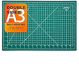 18' x 12' Self-Healing Cutting Mat for Craft, Idemeet Cutting Board with Grid, Non-Slip Cut Mat Board for Vinyl, Double-Sided Rotary Cut Board for Sewing, Quilting, Hobby, A3