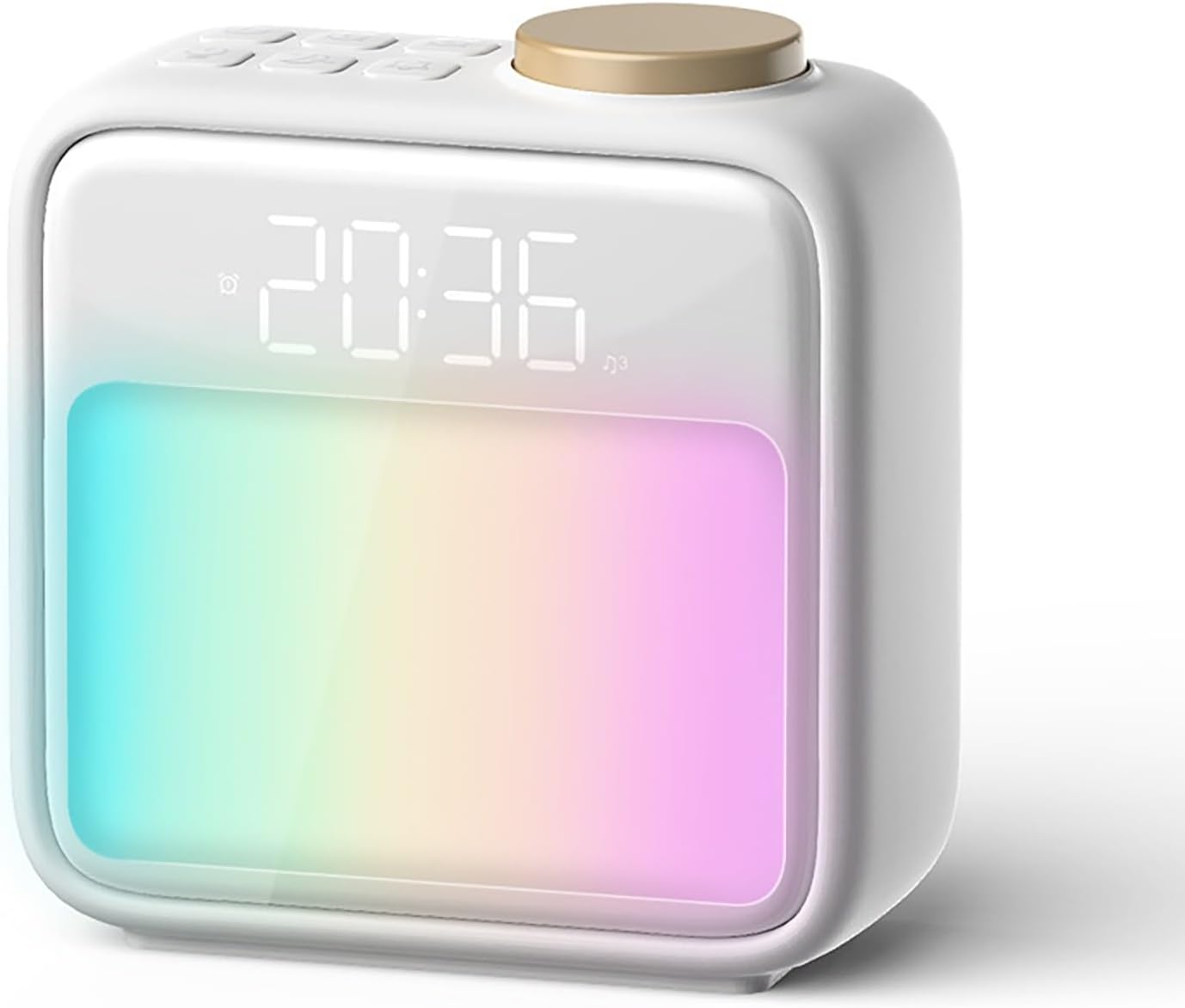 Wake Up Light with Sunrise Simulation, RGB Mood Lamp & Dual Alarm Clock, Dimmable Bedside Lamp for Kids/Adults, Warm Night Light with Memory Function
