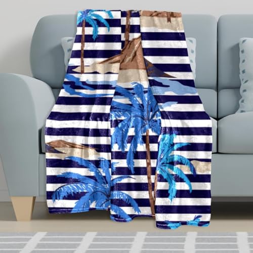 Couverture polaire tropicale 150x100 cm en microfibre pour canapé - 6