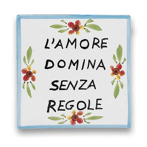 Handmade Proverb Plaque - Handmade in Italy
