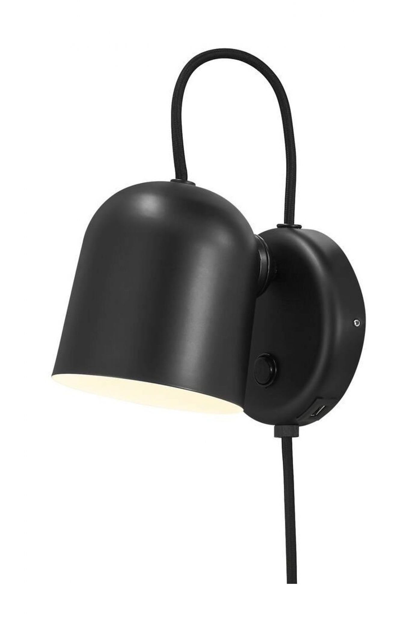 Nordlux Angle Metal Wall Light Magnetic Head Black,plug In Or Mains from B&Q