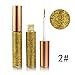 Eyeliner Glitter Liquid Eyeshadow 3 Color Metallic Glitter Sparkling Eyeliner Face Eye Cosmetic Glow Shimmer Makeup Glitter Eyeshadow Liquid Long Lasting Eyeliner Eye Shadow Gold,Silver and Purple
