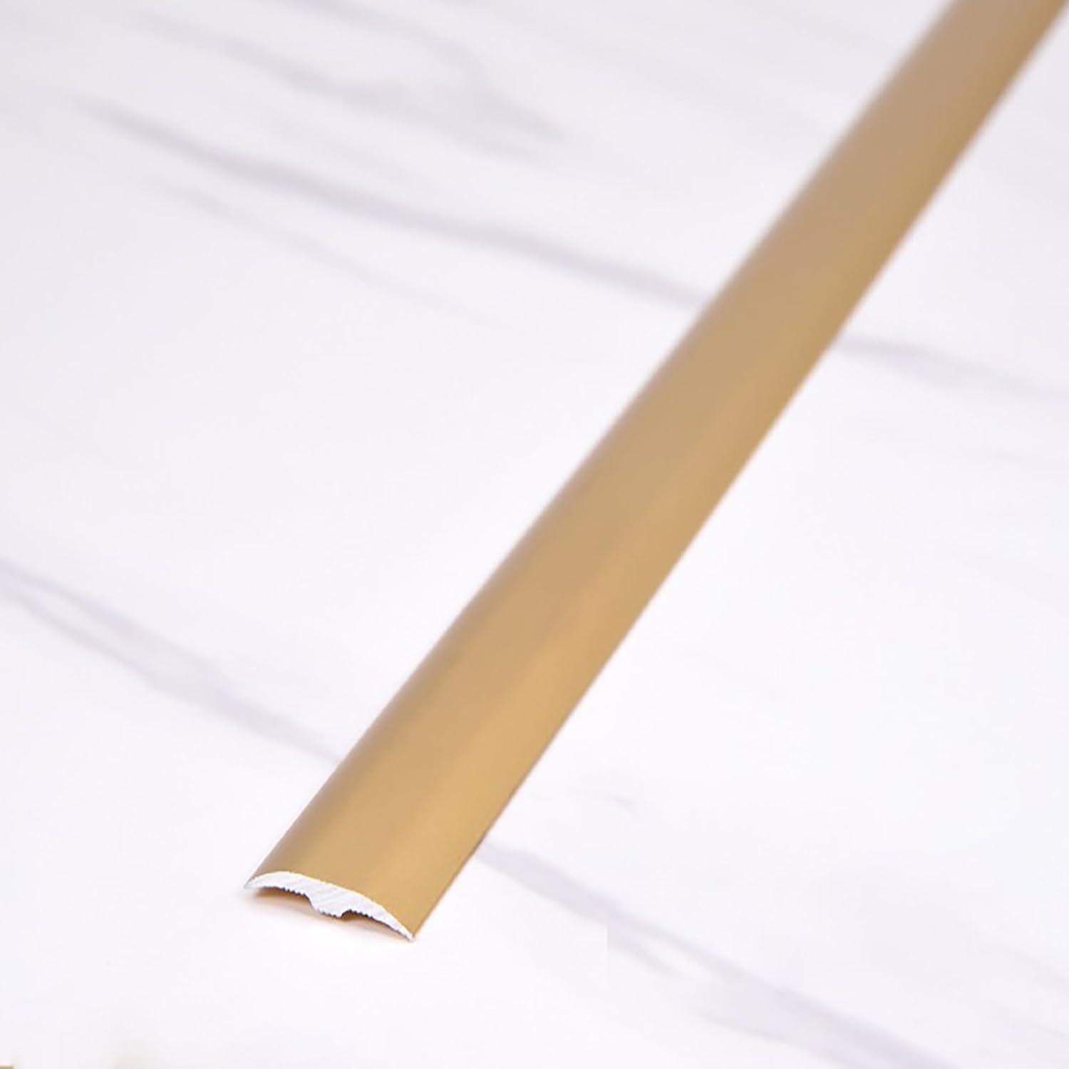 Door Threshold, Floor Transition Strip Curved Flooring Threshold Metal, Edge Trim ing for Wood to Tile