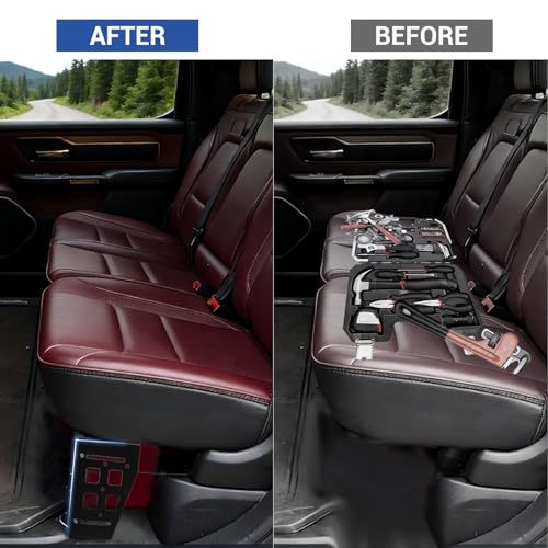 Chaoos Under Seat Storage Compatible with Ram 1500, Under Seat Storage 2019-2026 Crew Cab (New Body Style), Heavy-Duty Iron Truck Under Seat Storage for Ram 1500 by Chaoos - Image 4