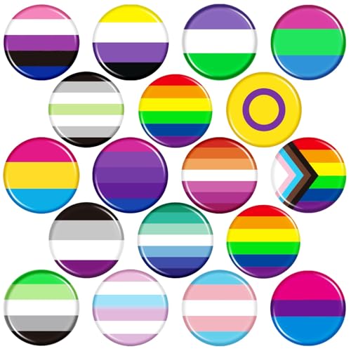 SEPGLITTER Rainbow LGBT Pride Pins (54pcs)