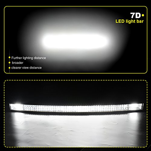 Autosaver88 50 Inch Curved Led Light Bar Triple Row, Brighter 7D 648W 64800Lm Off Road Driving Light No-Foggy Lens For Jeep Trucks Boats Atv Car Automative Light Bar #TOP3