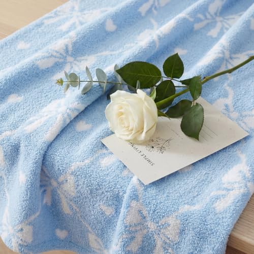 WRENSONGE Blue Bow Throw Blanket Soft Cozy Fluffy Warm Throw for Couch Sofa Bed Camping Picnic Travel Lightweight - 50"*60" — view 4