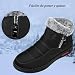 Imagen de Lvptsh Botas de Nieve Mujer Zapatos de Invierno Botines Calientes Fur Forro Cálido con Cremallera Antideslizantes Boots