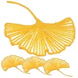 DIYEAH Patches De Feuille De Ginkgo Pour Vêtements Diy 4 Pièces Broderie Autocollants R...