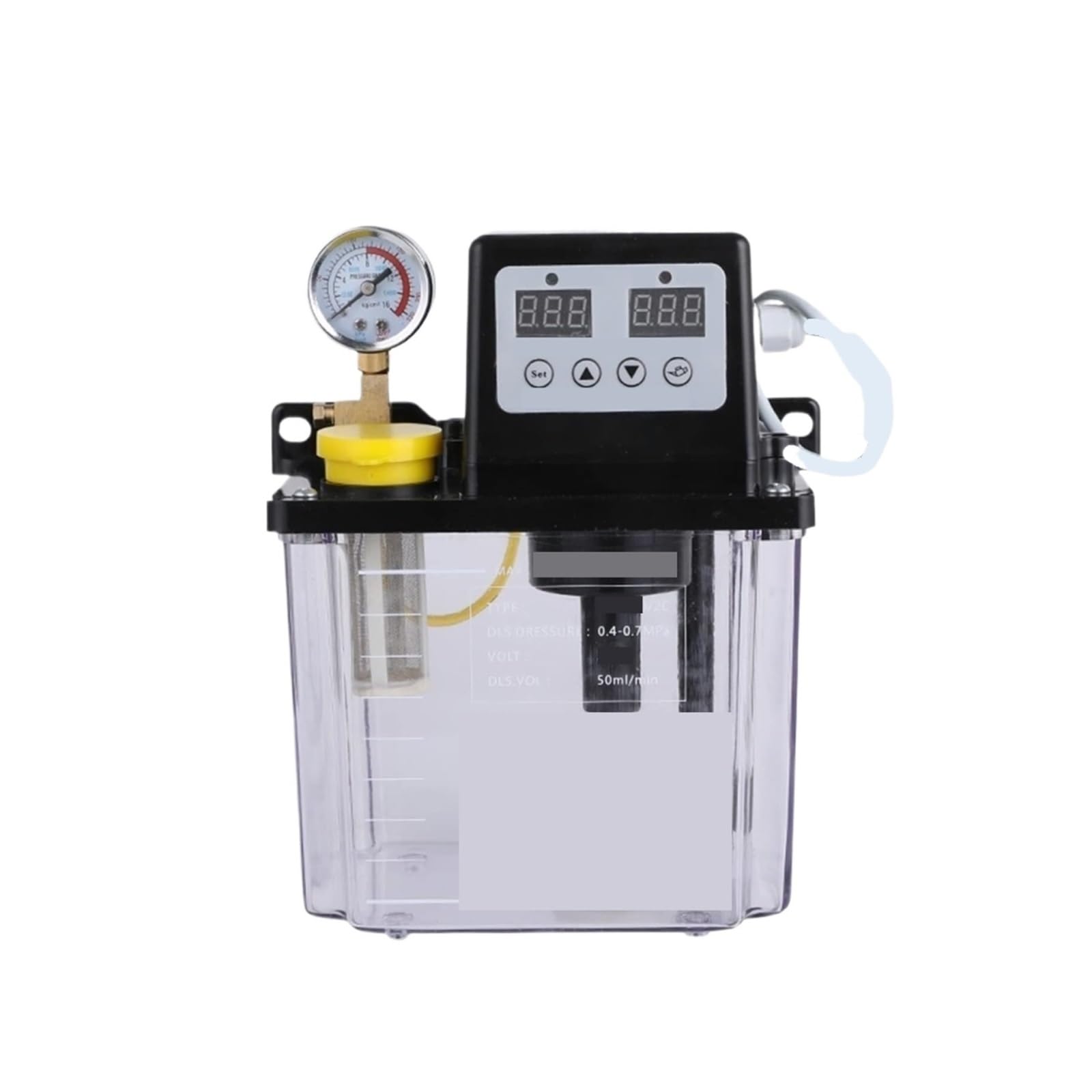 Diaphragm Pump, Drain Pump, CNC Electromagnetic Lubricating Lubricator 1/2 Liter Lubricant Automatic Oil Injector(1L)