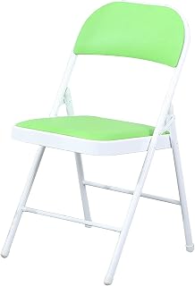 Sillas plegables de alta calidad con asientos acolchados, cómodas, elegantes y duraderas, opciones multicolor para eventos, camping, patio y balcón, color verde