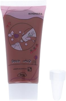 KIYOHARA Sweets Deco Deco Whipped Cream 50g Brown with Squeezing Nozzle DW-01