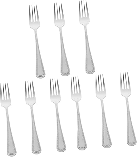 NOLITOY 9 tenedores de té combinados tenedores para servir, aperitivo, selección, mezcla, tenedor, tenedores, cucharas, tenedores de ensalada,