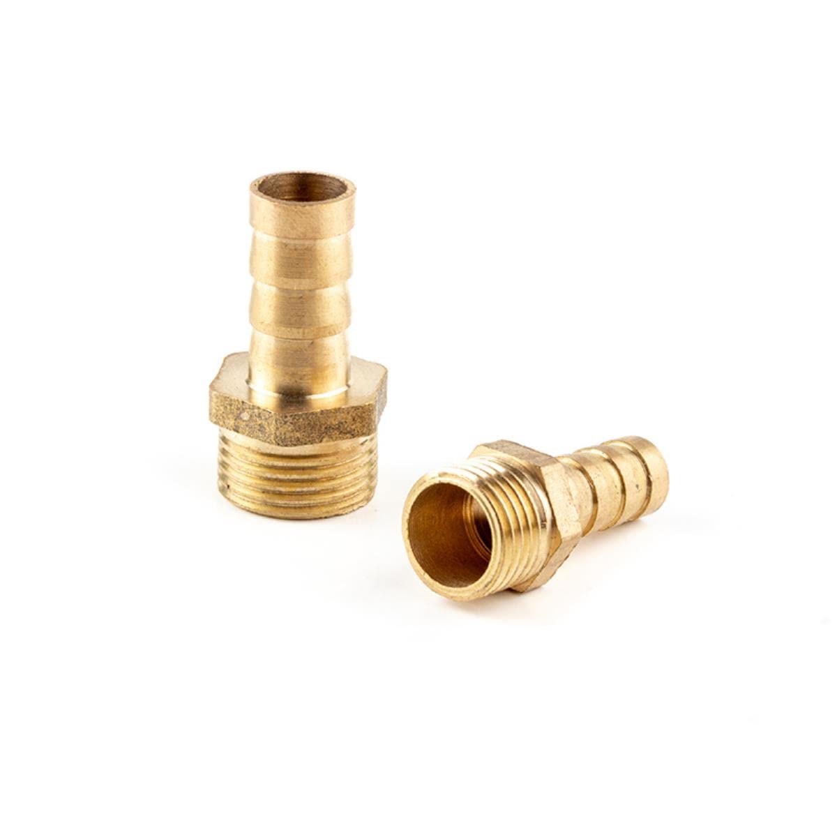 Conector de manguera, conector de manguera de jardín, conector de manguera de púas de 4 a 25 mm, accesorio de tubería de latón de 1/8", 1/4", 3/8", 1/2", 1", conector Pagoda, conector macho B
