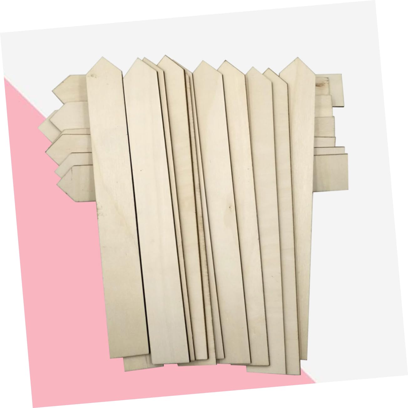 Kisangel Étiquettes De Jardin En Bois Solide 24x3 Cm Pour Potager Et Plantes, Lot De 100 Pièces, Longues Bandes Résistantes Pour Marquage Extérieur