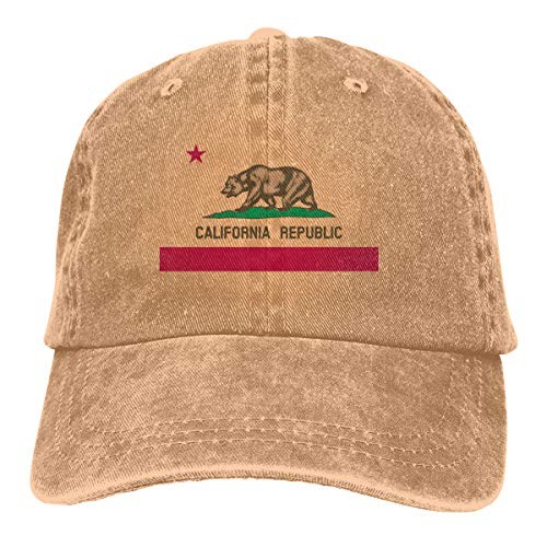 Denim Cap California Flag Dad Baseball Caps Adjustable Classic Sports for Men Women Hat