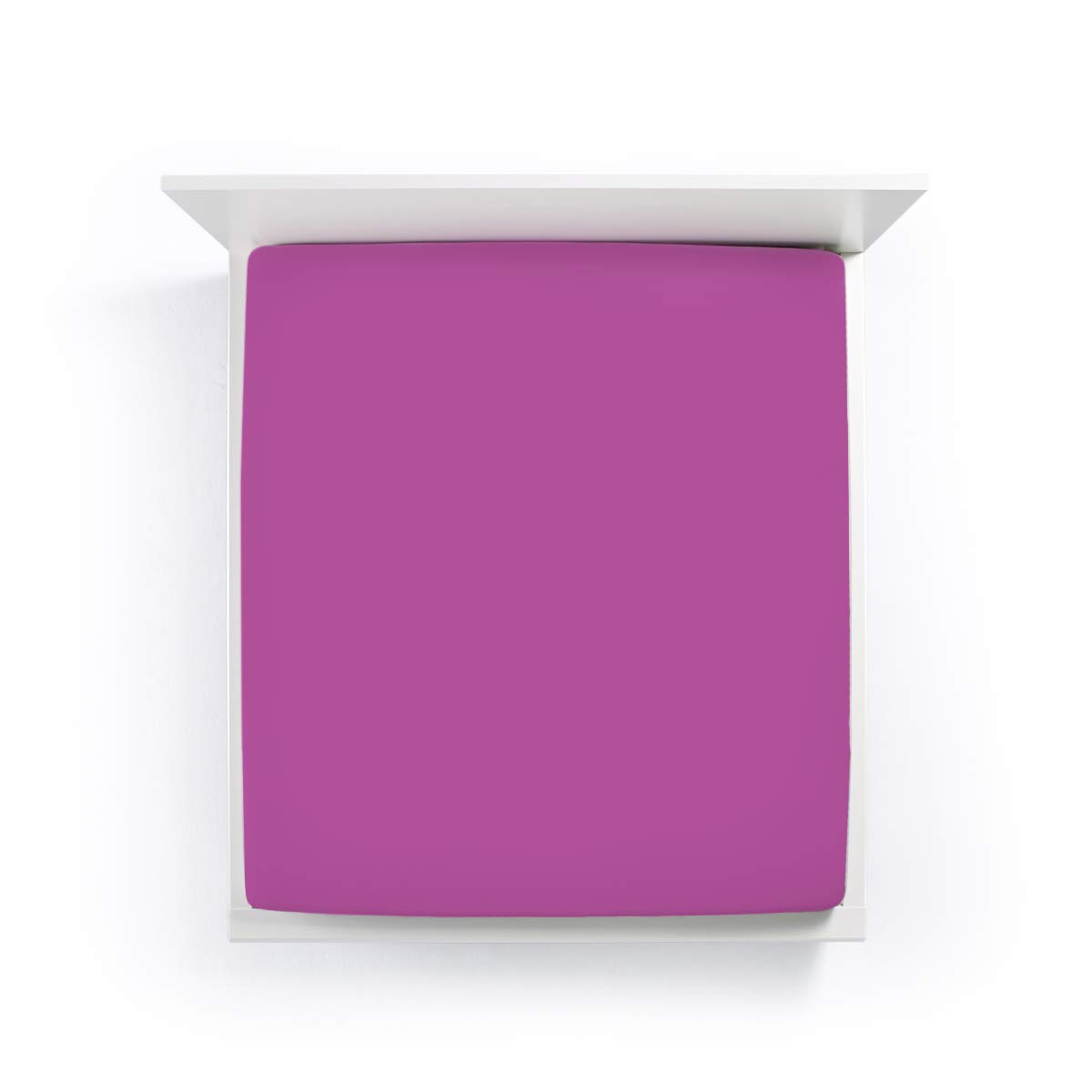 Formesse Bella Donna Jersey prześcieradło z gumką, wymiary: 90x190-100x220 cm; kolor: 0540 fuksja