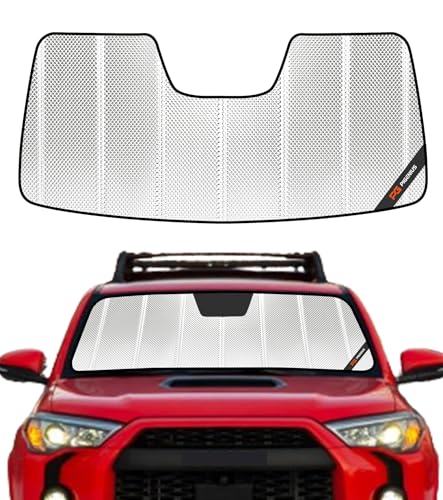 Pigenius Windshield Sun Shade for Toyota 4Runner 2020-2024. Reflective Aluminum Film Front Window...