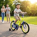 Actionbikes Kinderfahrrad Turbo - 16 Zoll - V-Brake Bremsen - Freilauf - Kettenschutz - Stützräder - Luftbereifung - Kinder Fahrrad - Laufrad - Lenkerschutz - Von 4-7 Jahren (Turbo 16 Zoll)