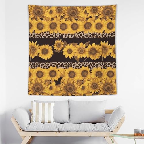 Tapisserie murale esthétique jaune et noir, décoration murale personnalisée de chambre