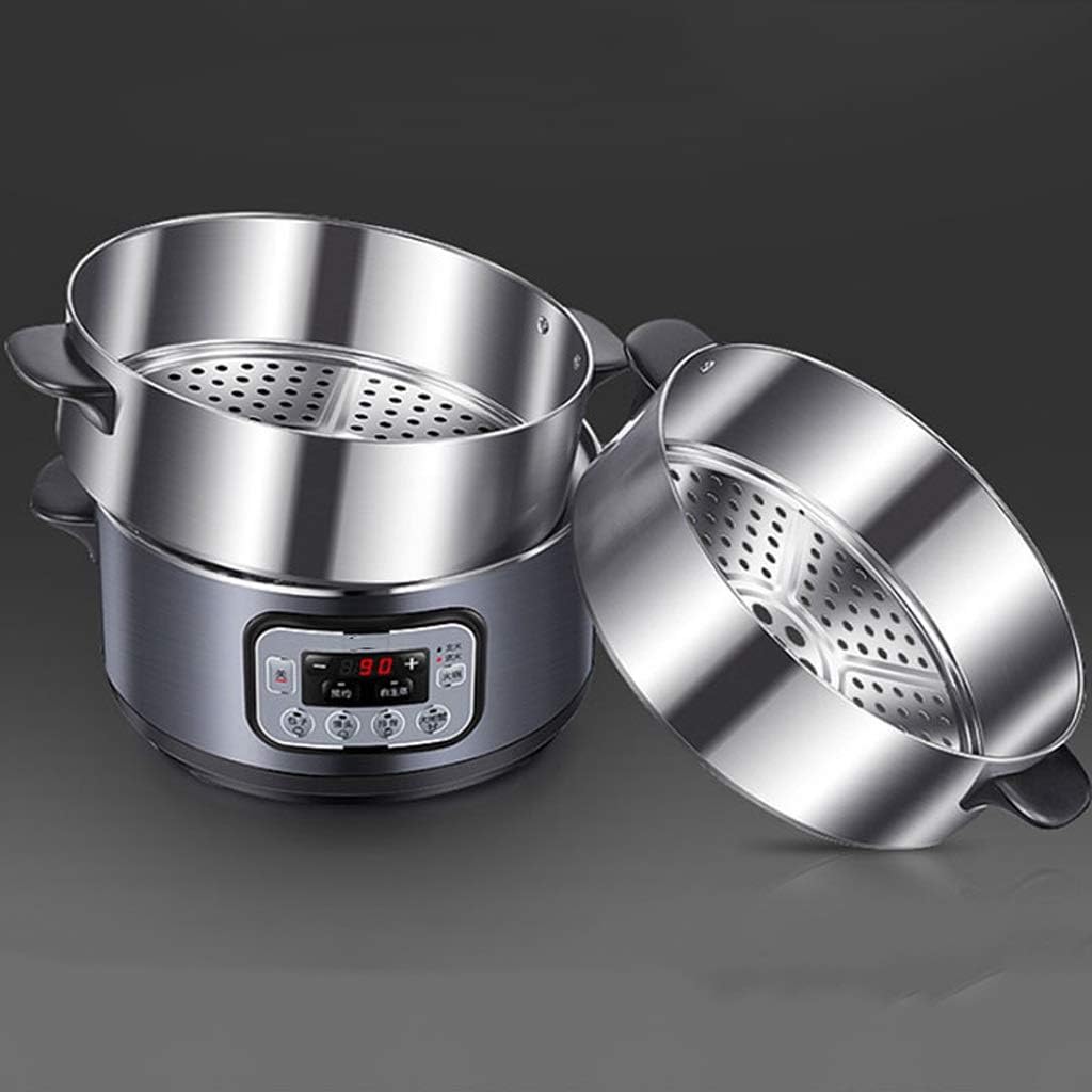 Multifunctional Electric Steamer Stainless Steel Three-layer Large-capacity Household Small Steamed Vegetables Hot Pot