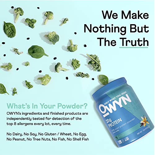 OWYN Only What You Need Plant-Based Protein Powder, Smooth Vanilla, 1.05 lbs - Thumbnail 7