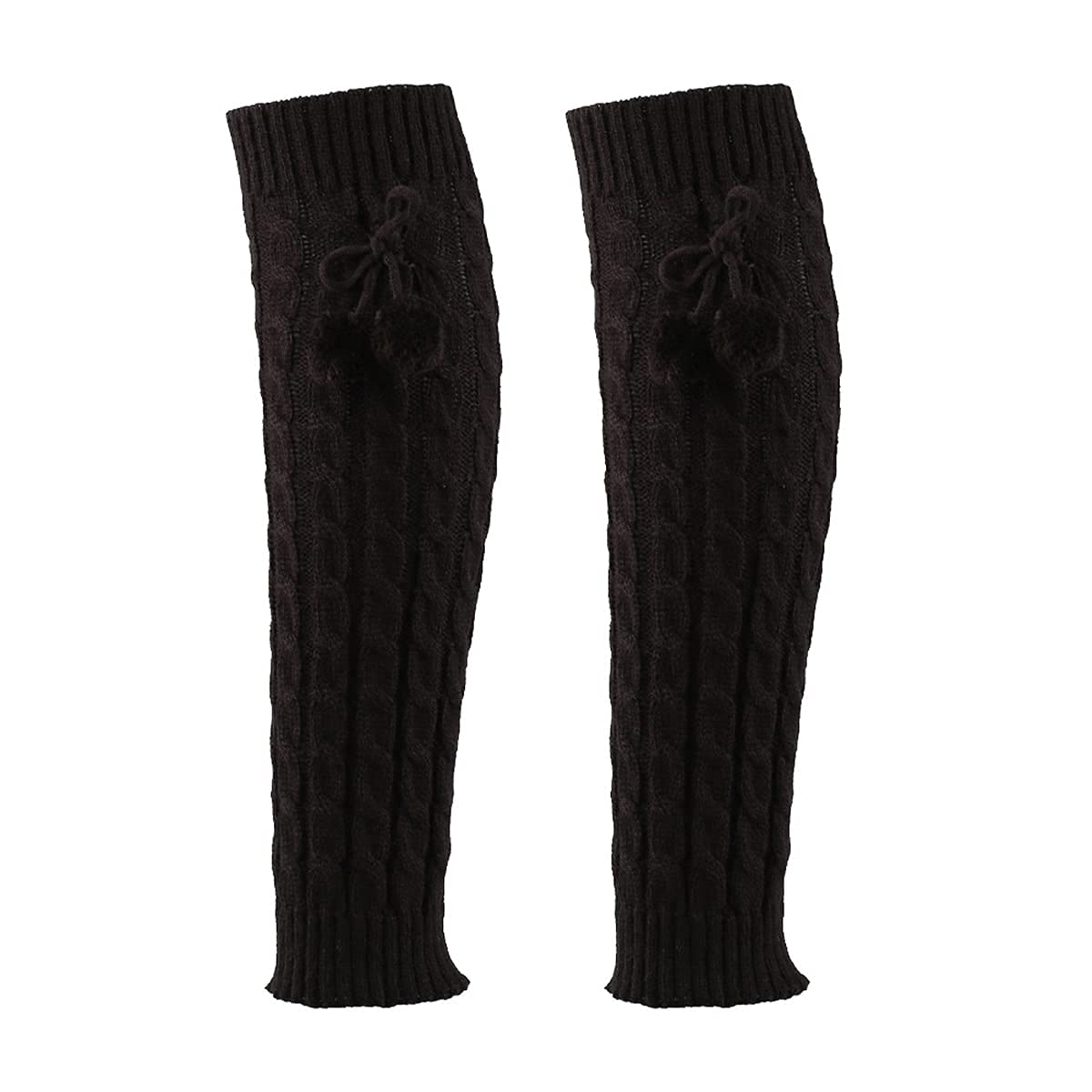 Long Leg Warmers for Women Lolita Fashion Wool Cable Knit Thigh High Leg Warmers Loose Socks