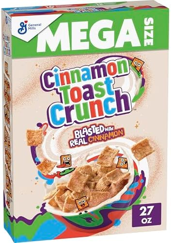 Cinnamon Toast Crunch Breakfast Cereal, Mega Size, 27 oz