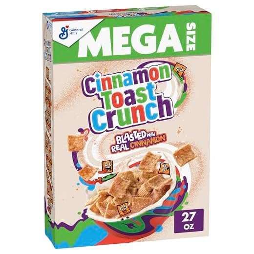 Cinnamon Toast Crunch Breakfast Cereal, Mega Size, 27 oz