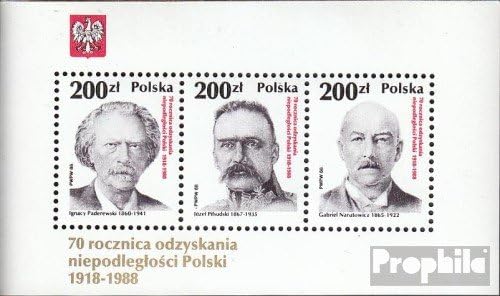 Poland block107 (Complete.Issue.) unmounted Mint/Never hinged ** MNH 1988 Politicians (Stamps for Collectors)