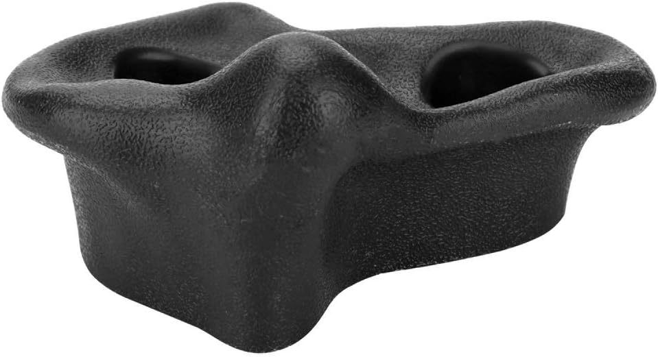 10Pcs Rock Climbing Stone Pig Nose Shape Climbing Holds Plastic Textured Climbing Gear Kit (Black)