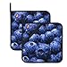 Blueberry Lot de 2 maniques de cuisine résistantes à la chaleur 260 degrés et maniques sans danger pour la cuisson, la cuisine, le barbecue