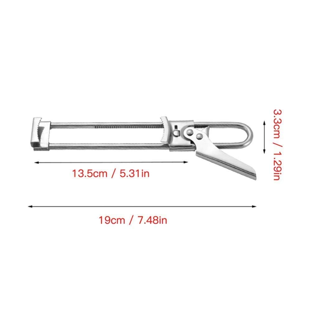 Sacacorchos Profesional Portátil Ajustable Manual Abridor de Tapa de Tarro de Acero Pinza Abridor de latas Suministros de Cocina Accesorios