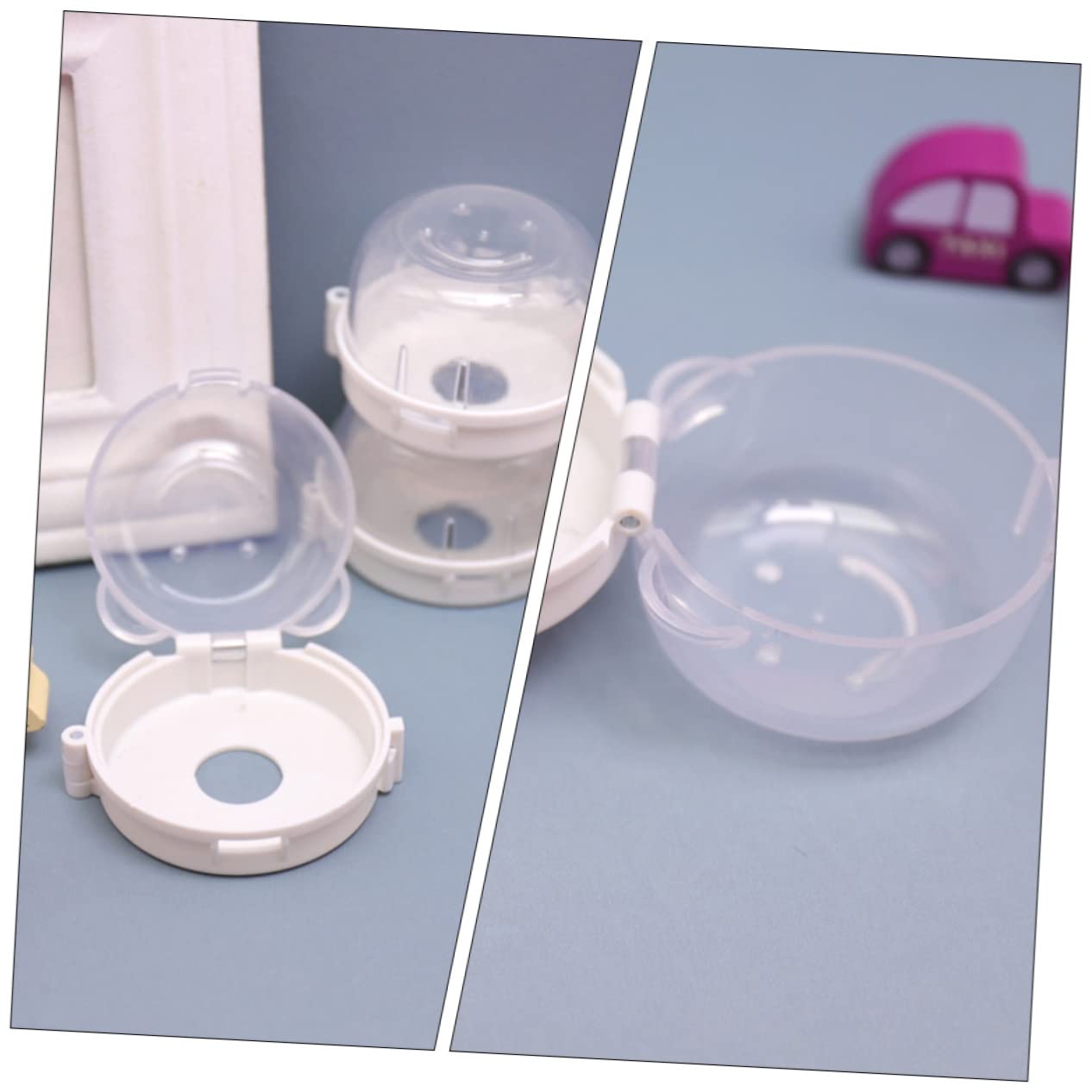 Hemoton 2pcs Clear Gas Stove Knob Covers Boy Girl Safety Protector Durable Oven Lock High Transparency Essential Kitchen Safety Guard for Boy Girl and Pets