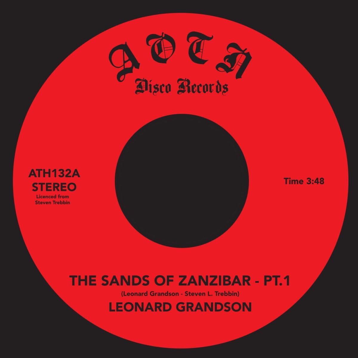 GRANDSON, Leonard - The Sands Of Zanzibar - Vinyl (7"")