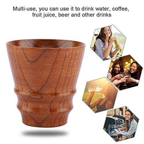 Caneca de café ecológica, xícaras de café de grãos de madeira, multifunções de madeira para café de
