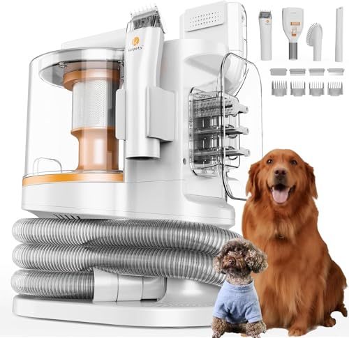 PROMOMO Pet Grooming Kit with 3.4L Oversized Vacuum Suction - 99% Pet Hair Removal - Professional...