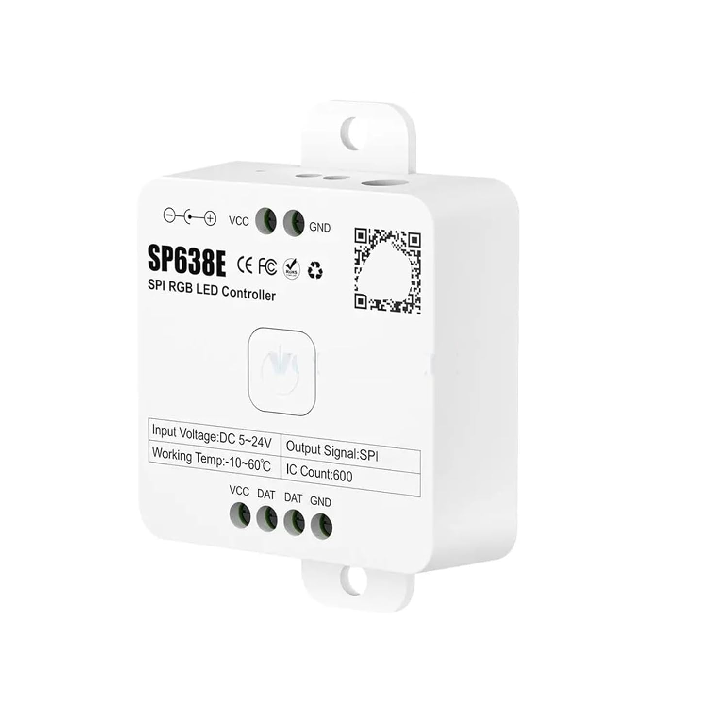 SP636E-SP639E 2.4G LED Controller SPI Light Strip Compatible with Music DC 5V-24V(SP639E)