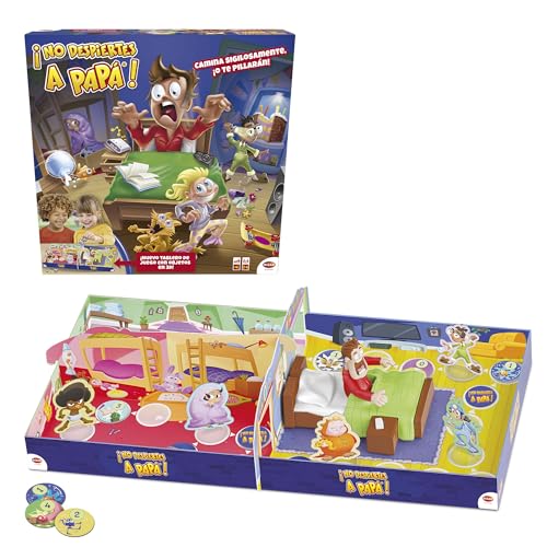 Bizak - No Despiertes a Papa - Juego de Mesa Infantil para Niños y Niñas + 4 Años, Divertido y Familiar, Juego de Habilidad, para Regalar y Jugar en Familia - Versión en Español (64550581)
