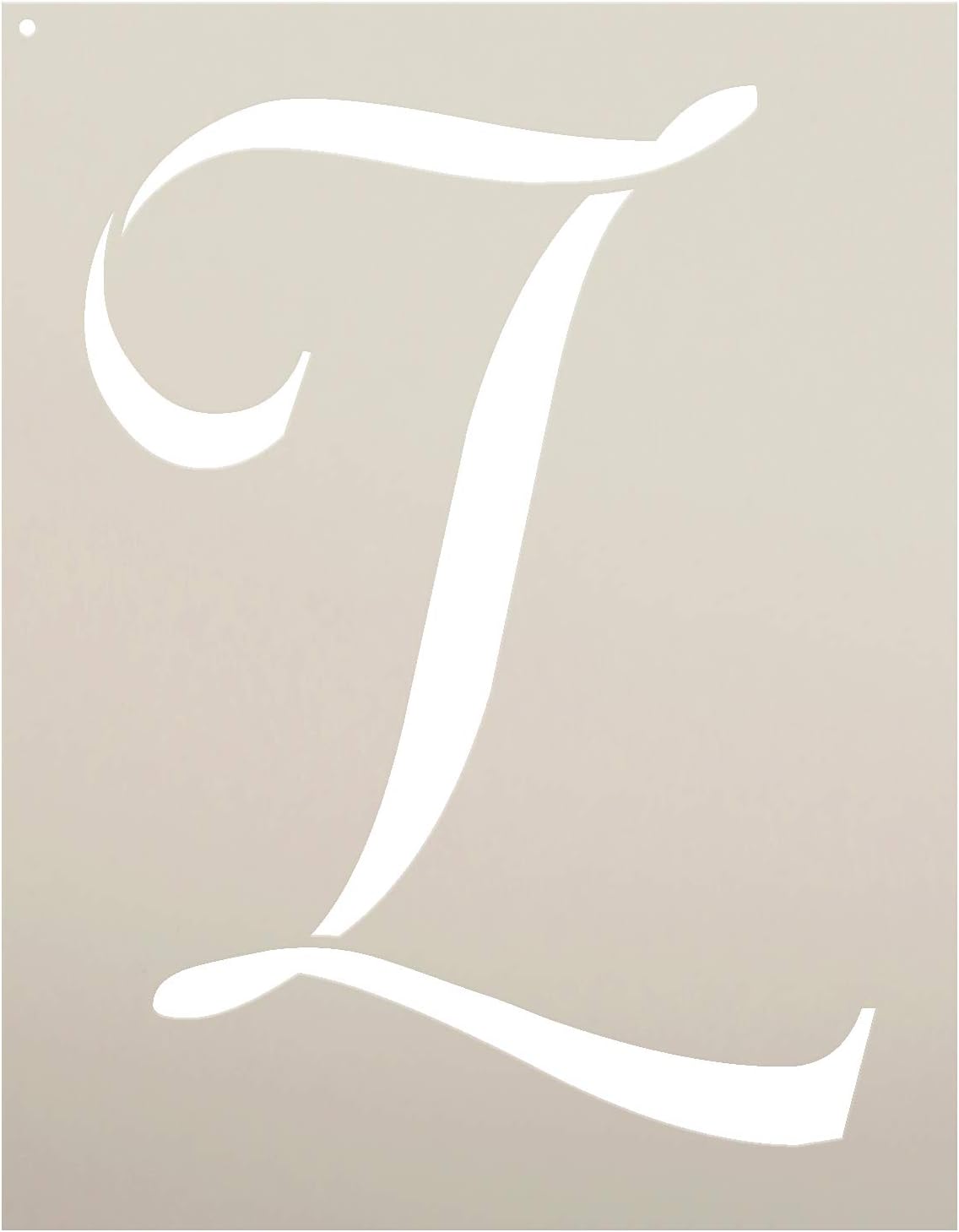 Graceful Monogram Stencil - L - STCL1912 - by StudioR12 (10)