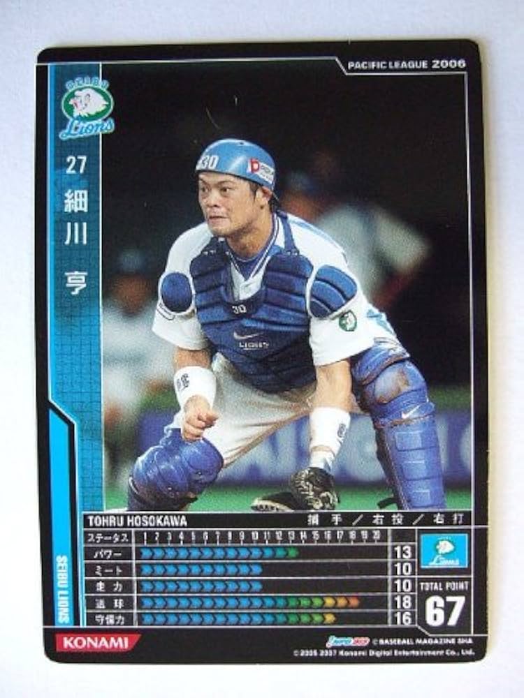 非売品・希少　KONAMI BASEBALLHEROES2009店舗用販促パネル Amazon.co.jp: BBH2追加 黒カード 細川 亨(西武) : おもちゃ